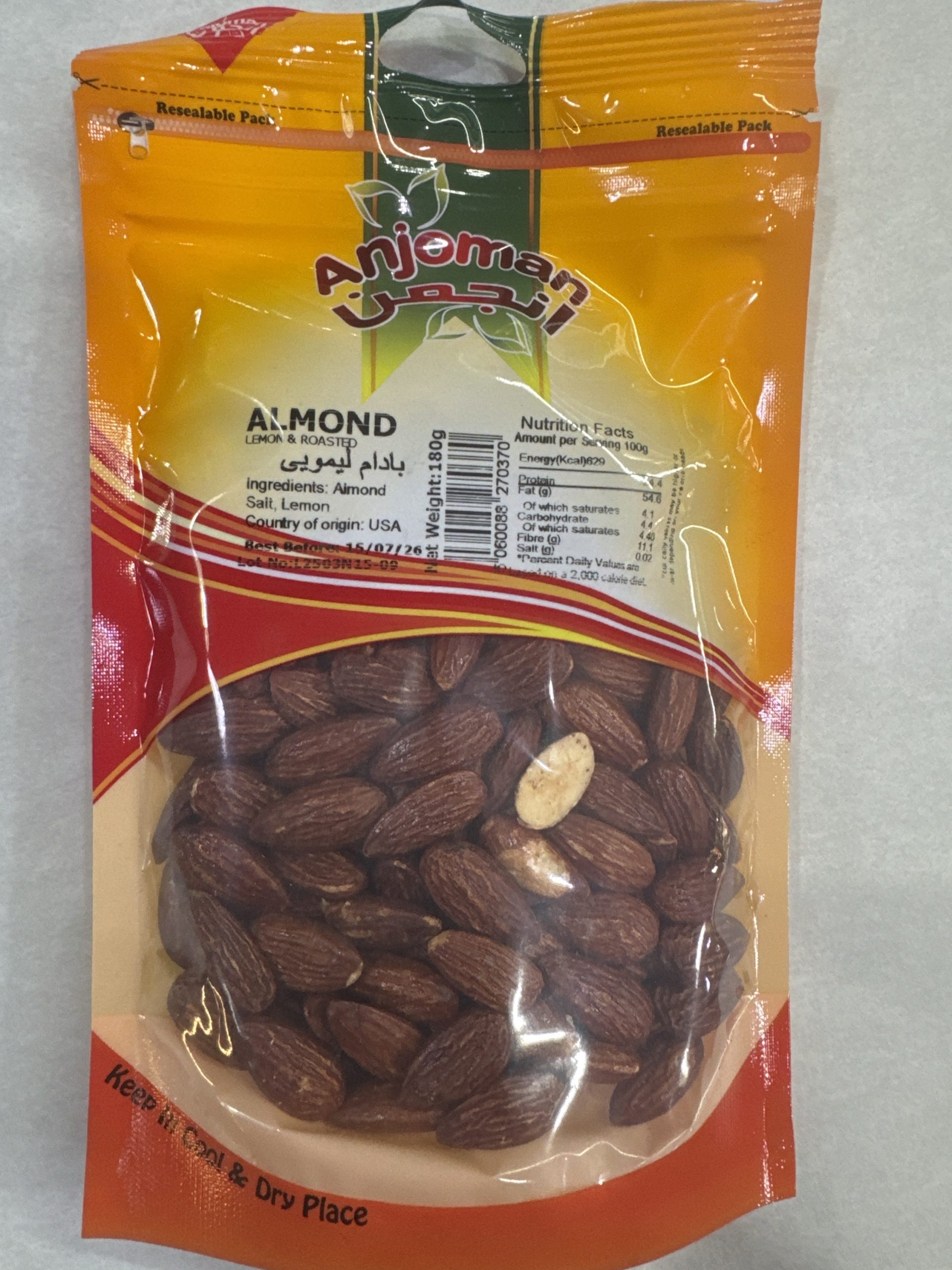 Anjoman Roasted Almond Lemon