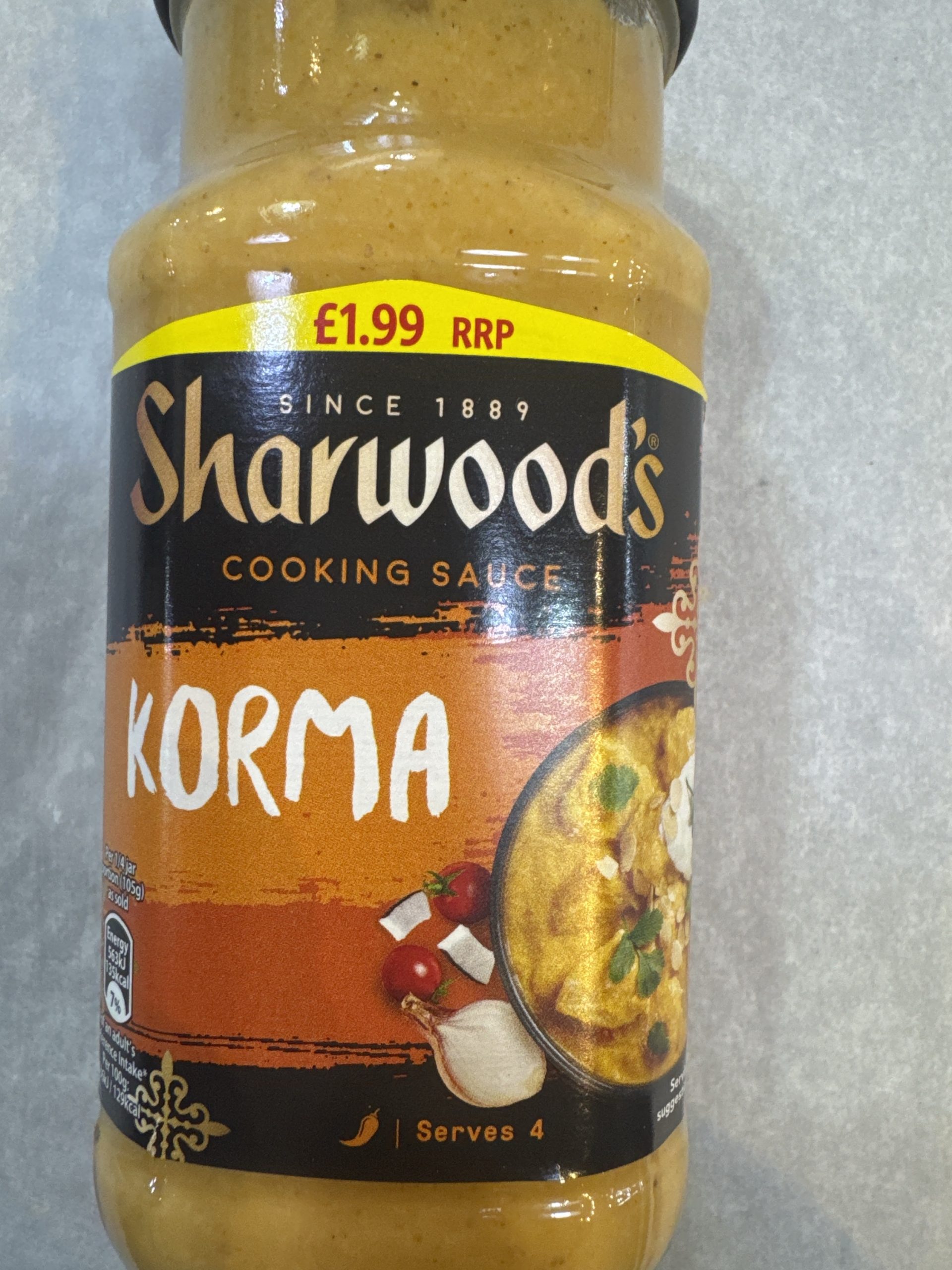 Sharwood Korma Cooking Sauce